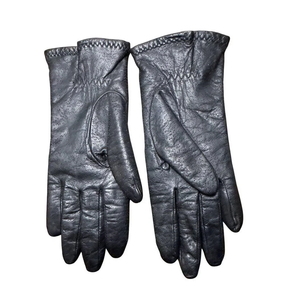 Vintage 80's/90's Lined‎ Leather Thinsulate Insulated Gloves XL